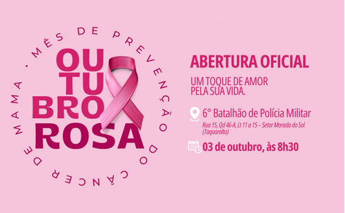 Secretaria da Mulher inicia campanha Outubro Rosa com dia de cuidado e prevenção, em Palmas