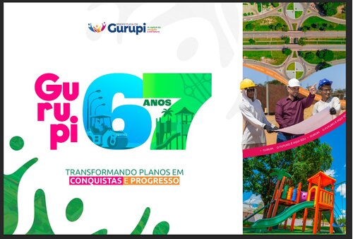Prefeitura de Gurupi realiza programação especial em comemoração aos 67 anos da cidade